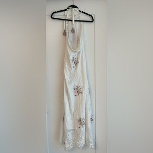 LoveShackFancy, Kamia Embroidered Lace Maxi Dress